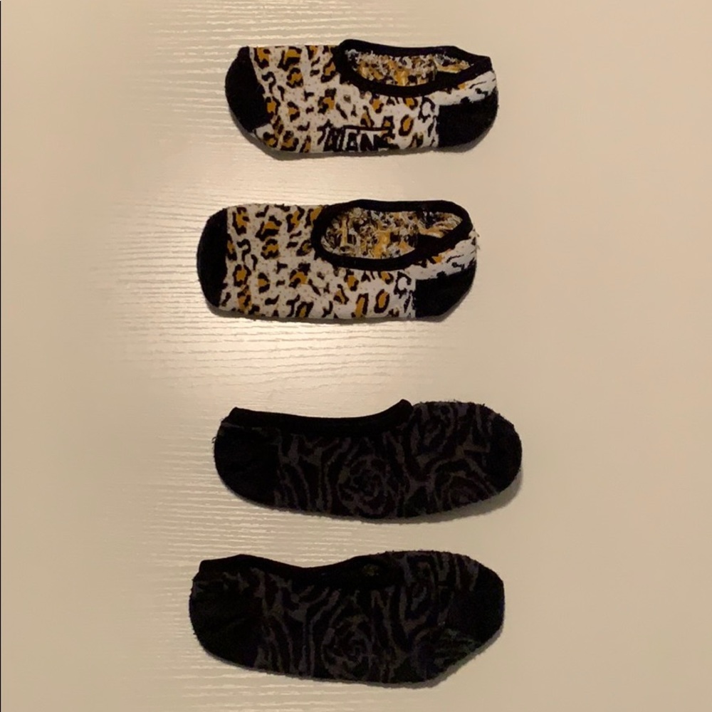 Animal print no-show Vans socks
